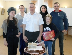 С.Сергеев с детьми и внуками