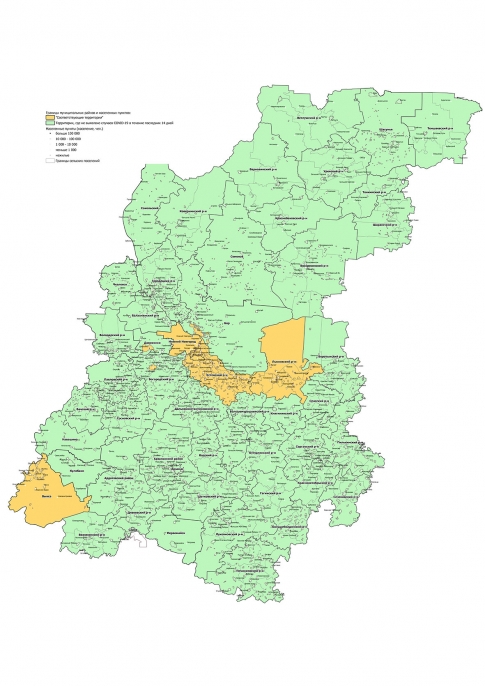 Карта Нижегородской области с учётом &quot;соответствующих территорий&quot;
