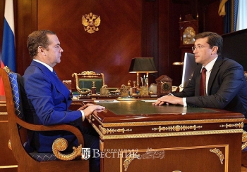 Дмитрий Медведев провел рабочую встречу с Глебом Никитиным