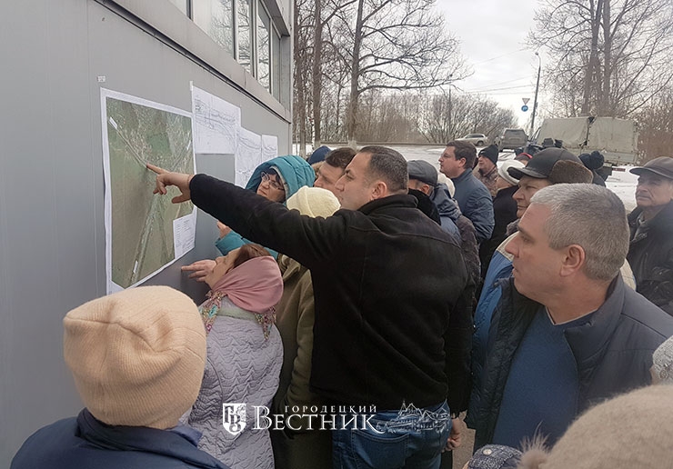 Специалисты нижегородского ГУАД ответили на вопросы жителей Ольгино, связанные с предстоящим строительством транспортной развязки