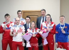 Победителей зимней Универсиады в Красноярске поздравили в нижегородском кремле
