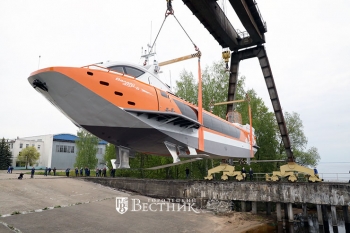 Пятое судно на подводных крыльях «Валдай 45Р» спущено на воду в Нижегородской области