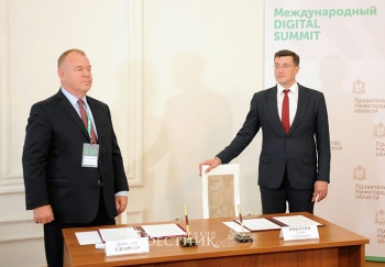 Глеб Никитин подписал соглашение о сотрудничестве с «Сиско Солюшенз»