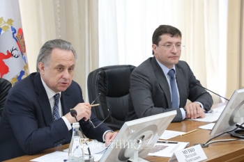 Виталий Мутко и Глеб Никитин обсудили реализацию нацпроектов в Нижегородской области